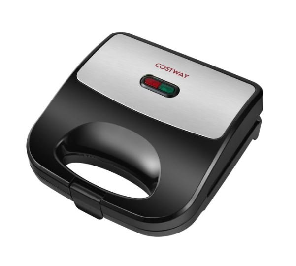 Sandwich Maker 750 W Electric Waffle Grill Panini Press for 2 Slices