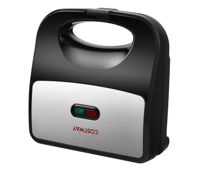 Sandwich Maker 750 W Electric Waffle Grill Panini Press for 2 Slices