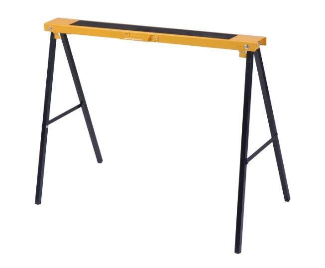 2 Foldable and Portable Metal Sawhorses Max Load 250kg 99.5x48.5x78cm