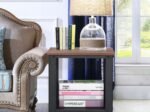 Industrial Side Table 2-Layer Bedside Table 40 x 40 x 45.5CM