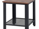 Industrial Side Table 2-Layer Bedside Table 40 x 40 x 45.5CM