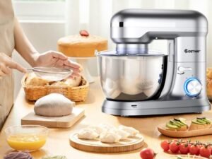 Food Processor 1300W Stand Mixer 4.5L Stainless Steel Bowl 8 Adjustable Speeds