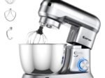 Food Processor 1300W Stand Mixer 4.5L Stainless Steel Bowl 8 Adjustable Speeds