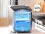Ice Cube Maker 12KG/24H 2 Ice Cubes Sizes 2.2L Tank 9pcs in 6 Minutes