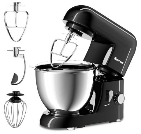 Food Processor 1300W Stand Mixer 4L Stainless Steel Bowl 6 Adjustable Speeds