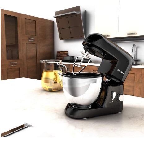 Food Processor 1300W Stand Mixer 4L Stainless Steel Bowl 6 Adjustable Speeds