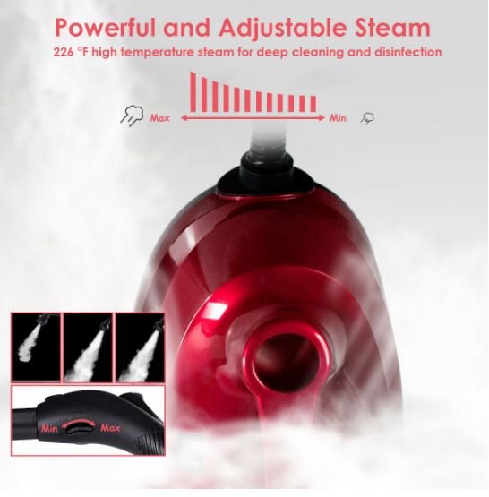 Multipurpose Steam Cleaning Mop 4.0 BAR 2000W 19 Accessories 1.5 L Tank