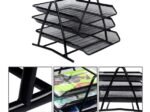 Metal Mail Bin 3 Tiers Storage Document Paper