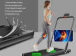 2 in 1 Foldable Electric Treadmill 1 to 12 Km/H 1.67KW Motor Bluetooth Speaker