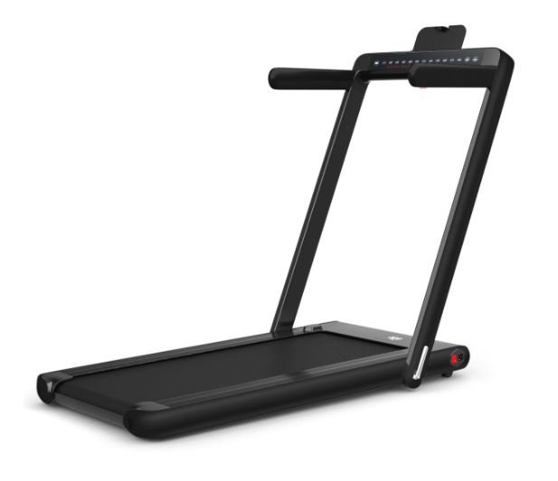Foldable Treadmill 0.75HP Double LED Display APP 12 km/h Black