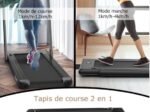 Foldable Treadmill 0.75HP Double LED Display APP 12 km/h Black