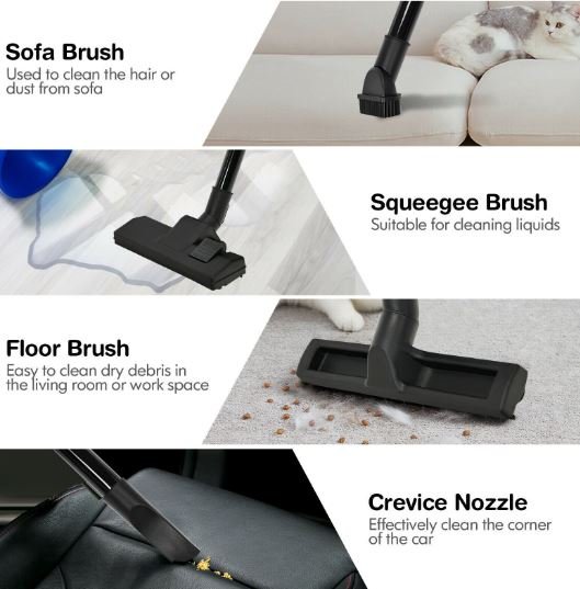 3-in-1 Wet / Dry Vacuum Cleaner 1200w with Blower Function 25L Portable