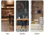 2 Wooden Wheels Vintage Decoration 76x76x3.5CM