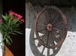 2 Wooden Wheels Vintage Decoration 76x76x3.5CM