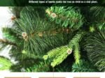 Artificial Christmas Tree 180 cm 3 Types of Foliage in PE/PVC