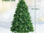Artificial Christmas Tree 180 cm 3 Types of Foliage in PE/PVC