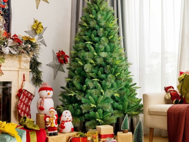 Artificial Christmas Tree 180 cm 3 Types of Foliage in PE/PVC