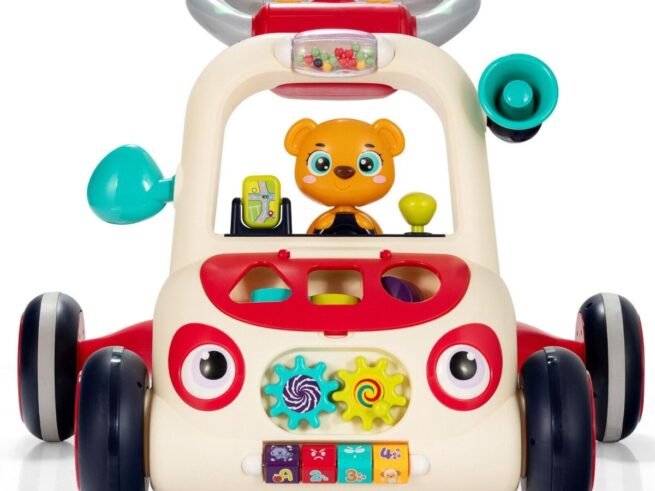 2 in 1 Push Walker for Baby Scalable Interactive Learn to Walk Educational 9+Months