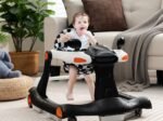 Foldable Baby Walker 2 in 1 Adjustable Height and Speed ​​Sound Effect with Lights