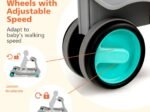 Foldable Baby Walker 2 in 1 Adjustable Height and Speed Sound Effect with Lights