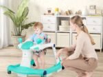 Foldable Baby Walker 2 in 1 Adjustable Height and Speed ​​Sound Effect with Lights
