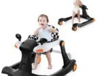 Foldable Baby Walker 2 in 1 Adjustable Height and Speed ​​Sound Effect with Lights