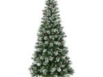 Artificial Christmas Tree 210cm with Snowflakes Dense Red Berries
