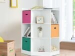 Children's Corner Storage Unit with 9 Niches 3-Tier Kids Storage Cabinet