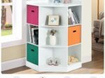 Children's Corner Storage Unit with 9 Niches 3-Tier Kids Storage Cabinet