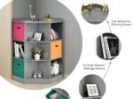 Children's Corner Storage Unit with 9 Niches 3-Tier Kids Storage Cabinet