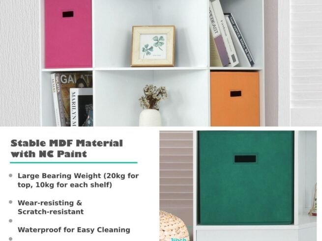 Children's Corner Storage Unit with 9 Niches 3-Tier Kids Storage Cabinet