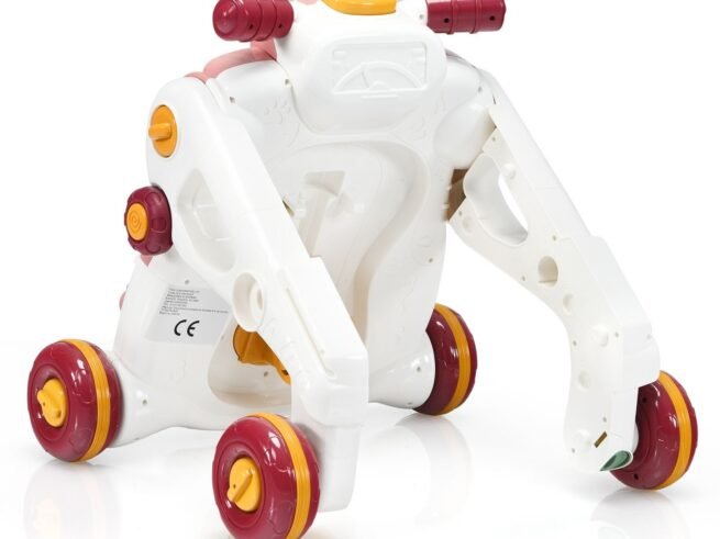 3 in 1 Push Walker for Baby with Light and Music Early Learning Activities 6-36 Months Pink
