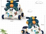 3 in 1 Push Walker for Baby with Light and Music for 6-36 Months Blue
