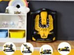 Foldable Baby Walker 4 in 1 Pusher Adjustable Height and Speed Music Box with Light