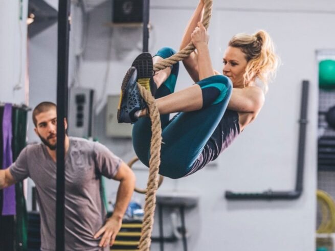 6M Hemp Rope 38MM Diameter Jute Sports Rubber Handles