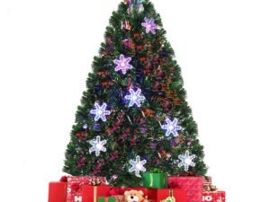 Artificial Christmas Tree 90cm with LED Lights and Stand Snowflake