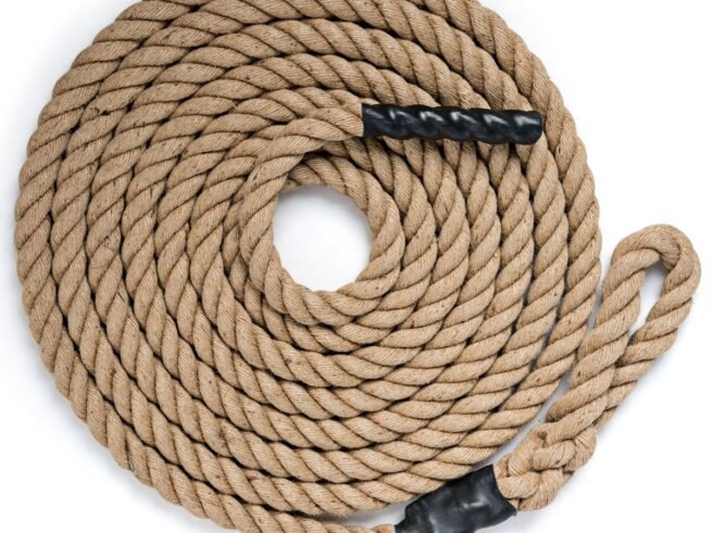 9M Hemp Rope 38MM Jute Sports Rope Rubber Handles
