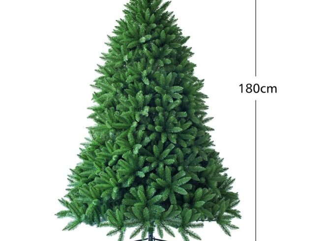 Artificial Christmas Tree 180 CM Metal Stand 1250 Branches PVC