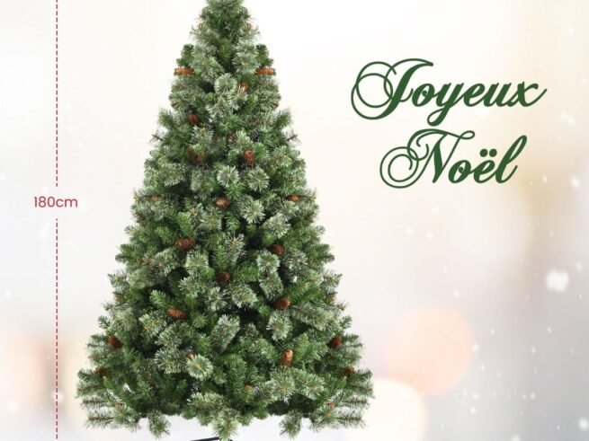 Artificial Christmas Tree 180cm Pine Needle Hinged