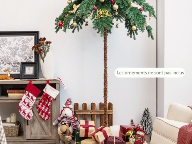 Artificial Christmas Tree 180cm LED Lights 813 Branches Palm