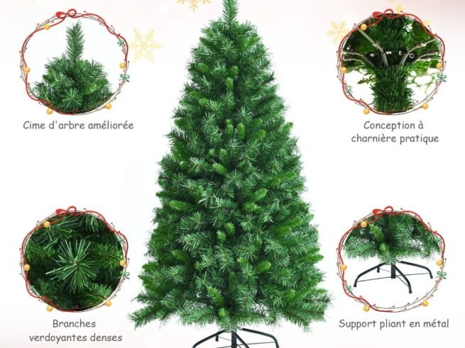 Artificial Christmas Tree Hinged 150cm 456 Branches