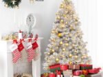 Artificial Christmas Tree 180 CM 1036 Silver Fir Branches Metal Stand