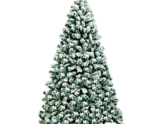 Artificial Christmas Tree 180 cm Snowy Fir with 250 LED Lights 928 Branches
