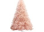 Artificial Christmas Tree 180 cm PVC Needles Metal Stand Pink