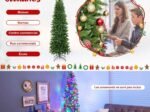 Artificial Christmas Tree 180 cm with 270 LED Lights 10 Lighting Modes