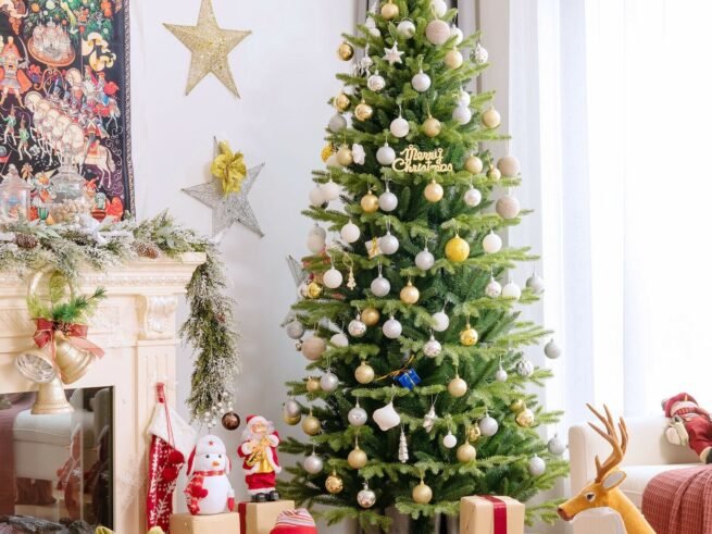 Artificial Christmas Tree 180 cm 1462 Branches in Flame Retardant PE and PVC