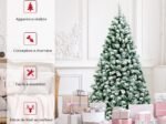 Artificial Christmas Tree 180 cm Snowy Fir with 250 LED Lights 928 Branches