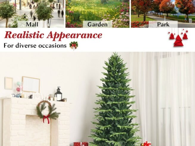 Artificial Christmas Tree 180 cm 1462 Branches in Flame Retardant PE and PVC