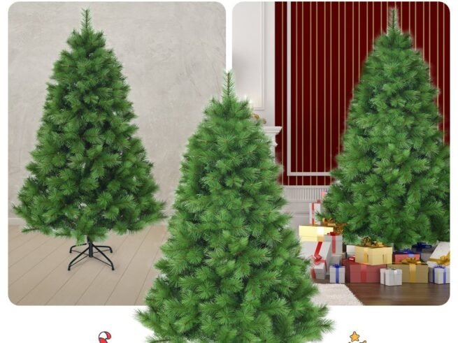 Artificial Christmas Tree 180 cm 586 Branches and Iron Stand