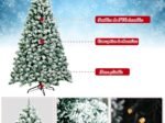 Artificial Christmas Tree 180 cm Snowy Fir with 250 LED Lights 928 Branches